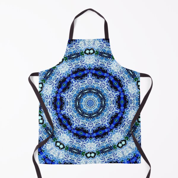 Item preview, White and Blue Lace-Like Pattern designed and sold by Geoff Treagus.