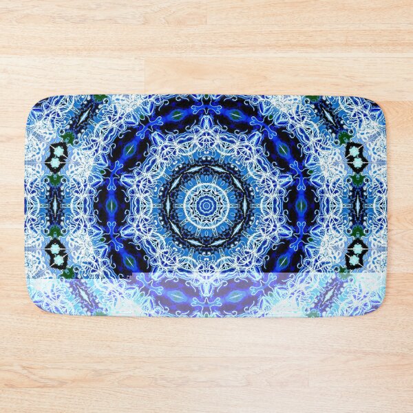 Item preview, White and Blue Lace-Like Pattern designed and sold by Geoff Treagus.