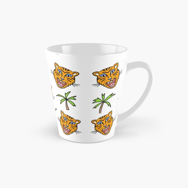 Artikelvorschau, Tiger und Palmen Bäume Dschungel Illustration entworfen und verkauft von valdegilde.