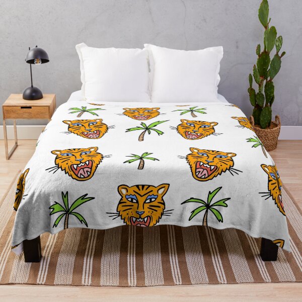 Item preview, Tigers and palmtrees jungle illustration designed and sold by valdegilde.