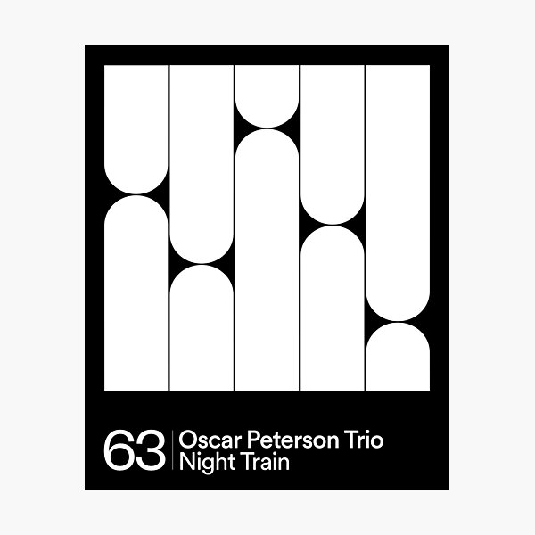 Oscar Peterson Trio — Night Train Photographic Print