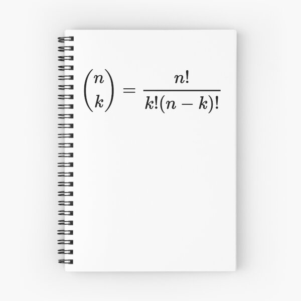 Item preview, binomial coefficients formula, algebra, probability and math designed and sold by NoetherSym.