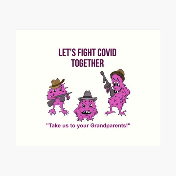 Item preview, Let's Fight Covid 19 together - Funny t shirt designed and sold by Danicus666.