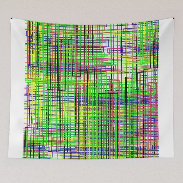 Item preview, Colorful Abstract line pattern seamless various colors designed and sold by Artsy Boulevard.