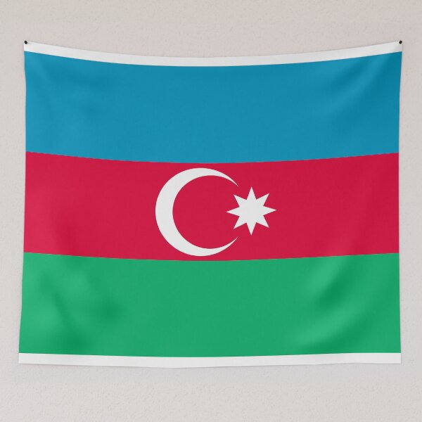 Item preview, Azerbaijan Flag Print designed and sold by JoyforU.