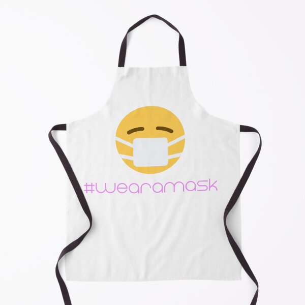 Item preview, Emoji wearing a facemask with hashtag #wearamask designed and sold by NebularNerd.
