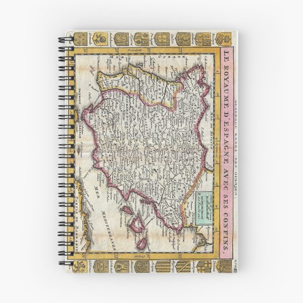Item preview, Vintage Map of Spain and Portugal (1747) designed and sold by BravuraMedia.