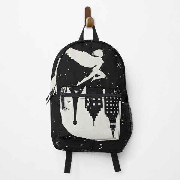 Item preview, Not failing and keep going .An angel flying to the upside down night city with around the beautiful stars. designed and sold by Mani Naga.