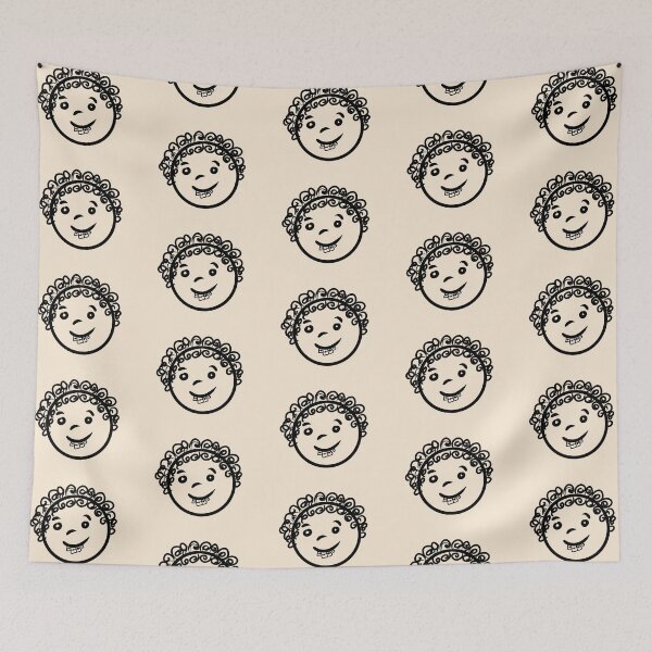 Item preview, curly hair cartoon style designed and sold by LU NA.