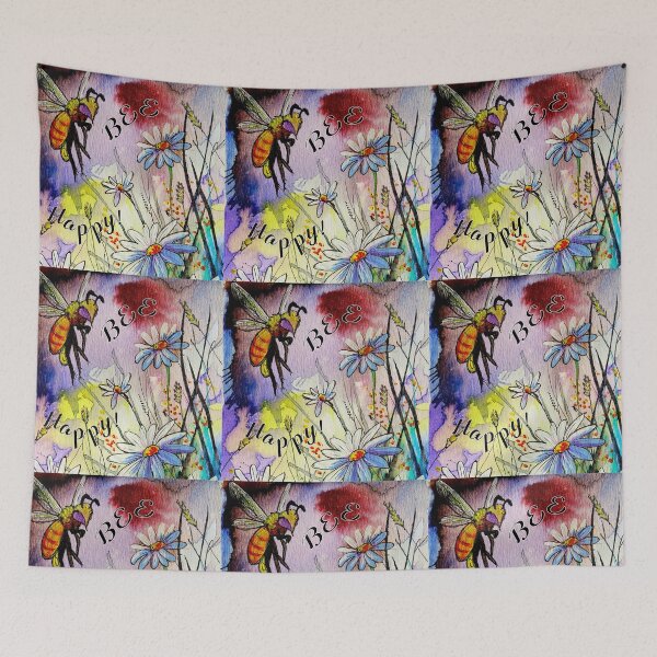 Item preview, Bee Happy - bee and daisies designed and sold by AndrewAlanArt.
