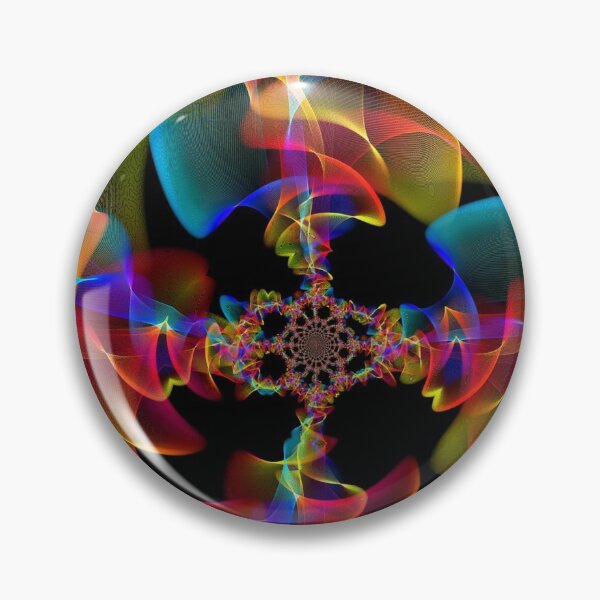 Item preview, Neon Multi-Color Digital Fractal Pattern Design designed and sold by EarthArtDesigns.