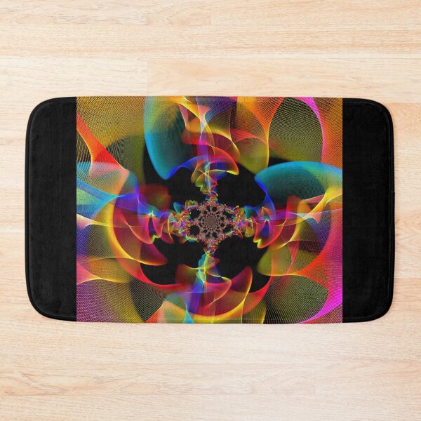 Item preview, Neon Multi-Color Digital Fractal Pattern Design designed and sold by EarthArtDesigns.
