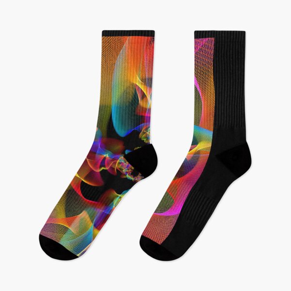 Item preview, Neon Multi-Color Digital Fractal Pattern Design designed and sold by EarthArtDesigns.