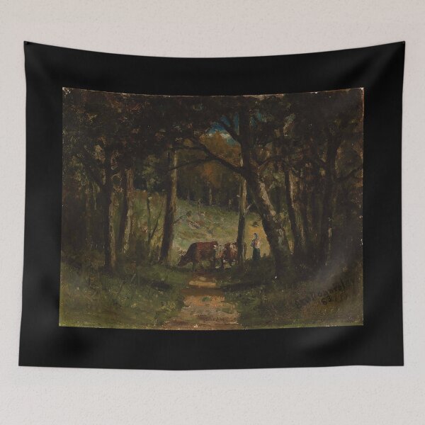 Item preview, Cows On Path In Forest - Edward Bannister - c1883 designed and sold by CrankyOldDude.