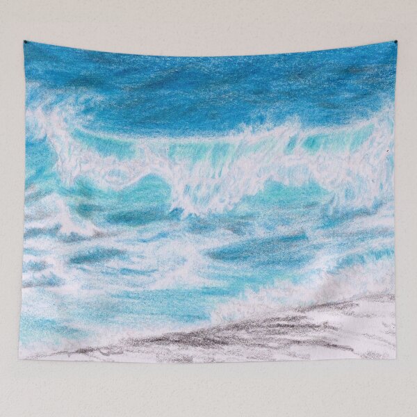 Item preview, Blue Sea Waves designed and sold by YuNikDraw.