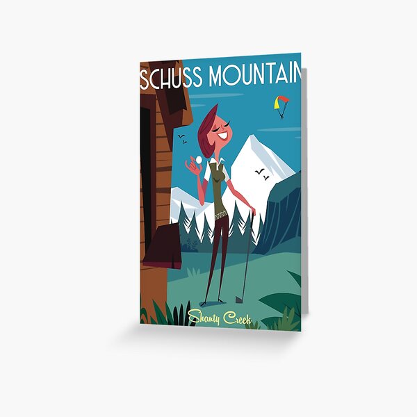 Item preview, Schuss Mountain golf poster designed and sold by GAGodel.