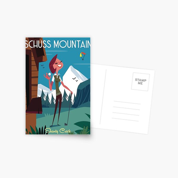 Item preview, Schuss Mountain golf poster designed and sold by GAGodel.