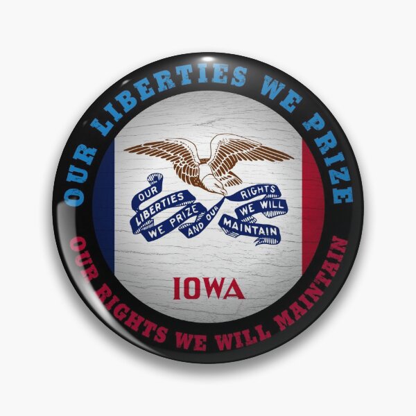 Item preview, IOWA HAWKEYE STATE FLAG designed and sold by Madjack Tees Kiwi SuperStore.