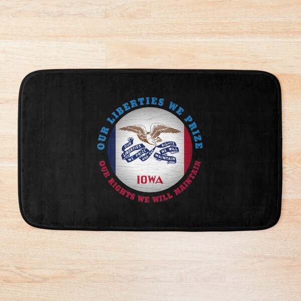 Item preview, IOWA HAWKEYE STATE FLAG designed and sold by Madjack Tees Kiwi SuperStore.