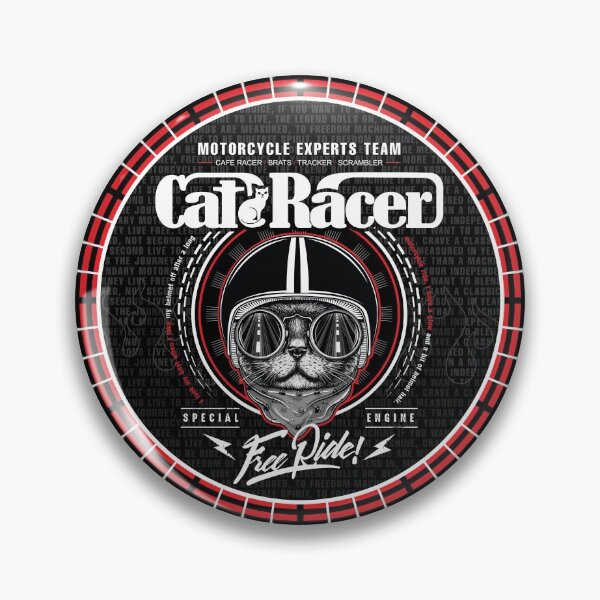 Item preview, Olschool Bikercat by CAT RACER designed and sold by MonKeeMAMA.