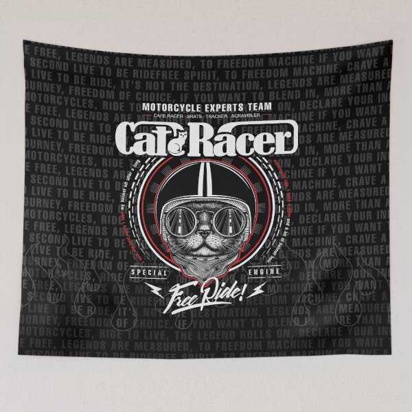 Item preview, Olschool Bikercat by CAT RACER designed and sold by MonKeeMAMA.