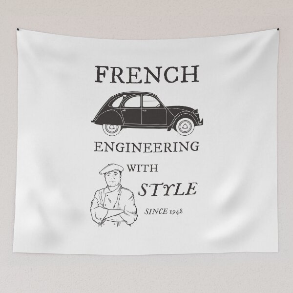 Item preview, Vintage 2cv duck French engineering saying designed and sold by 2CV-Oldtimers.