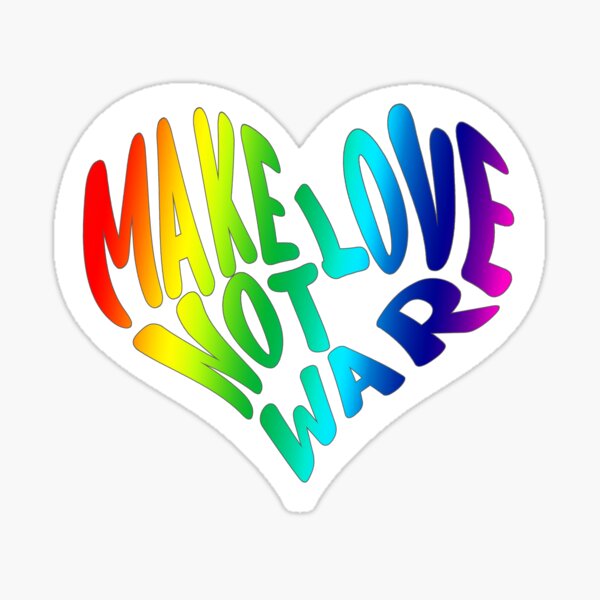 Make Love Not War Sticker