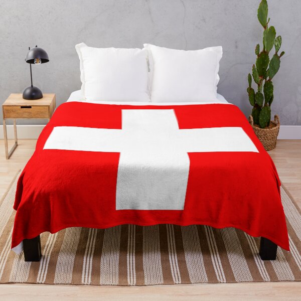 Item preview, Swiss Flag Print designed and sold by JoyforU.