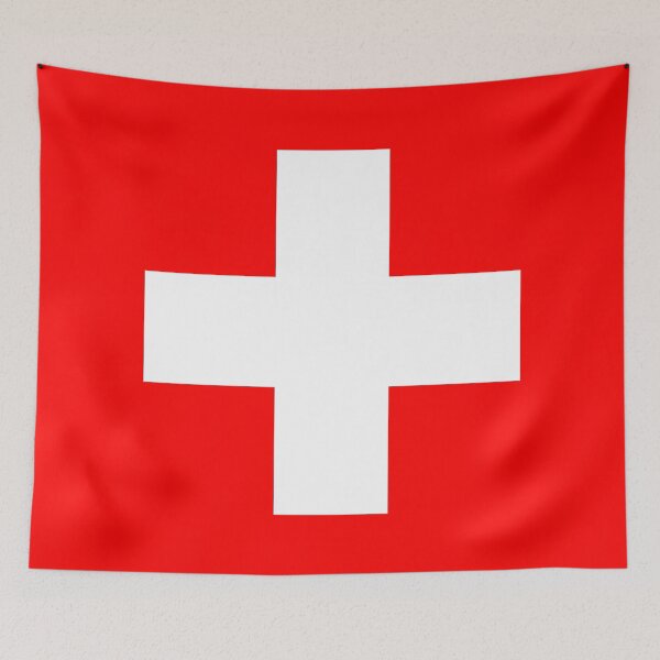 Item preview, Swiss Flag Print designed and sold by JoyforU.