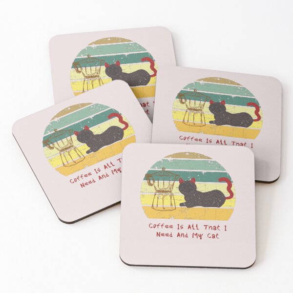 Item preview, coffee is all that i need and my cat designed and sold by Eman4design.