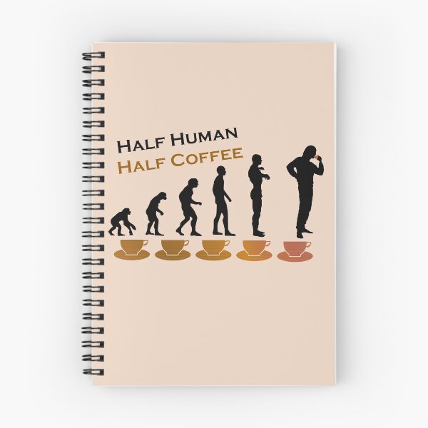 Item preview, Half Human Half Coffee Funny Coffee Lover Evolution designed and sold by kmcs.