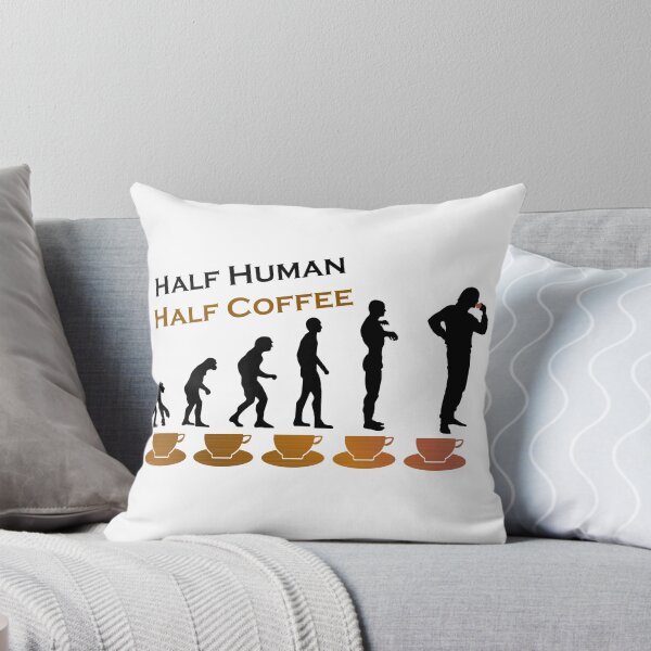 Item preview, Half Human Half Coffee Funny Coffee Lover Evolution designed and sold by kmcs.