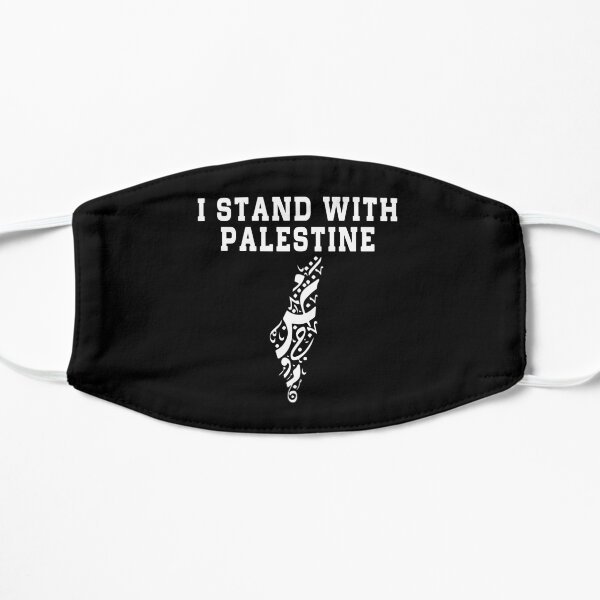 I Stand With Palestine, From The River To The Sea Palestine Will Be Free Flat Mask