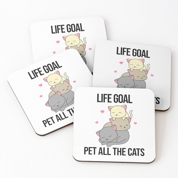 Item preview,  Life Goal Pet All The Cats designed and sold by pawsomelove.