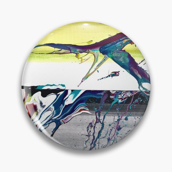 Item preview, Yellow and Silver Abstracted Landscape designed and sold by Kacixart.