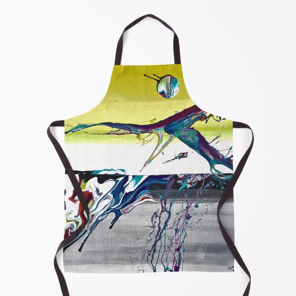 Item preview, Yellow and Silver Abstracted Landscape designed and sold by Kacixart.