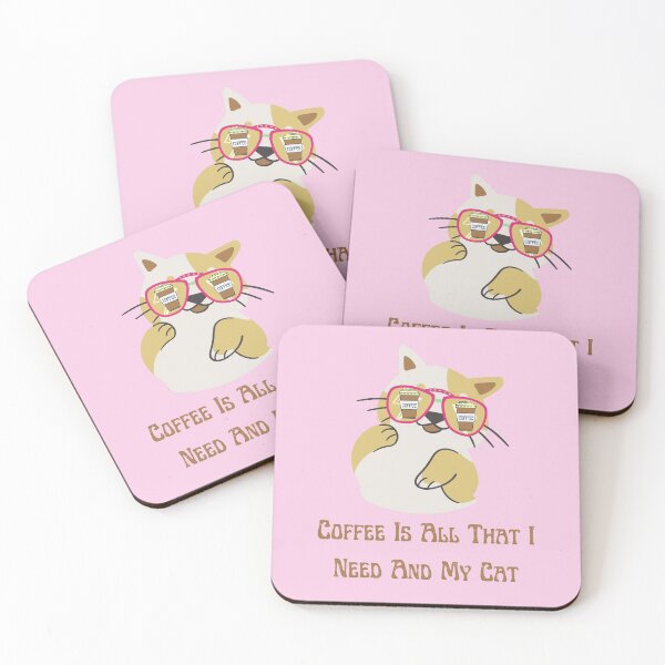Item preview, coffee is all that i need and my cat designed and sold by Eman4design.
