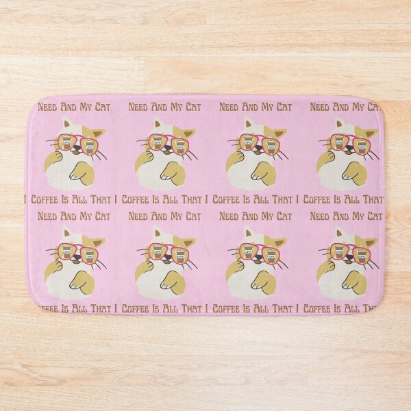 Item preview, coffee is all that i need and my cat designed and sold by Eman4design.