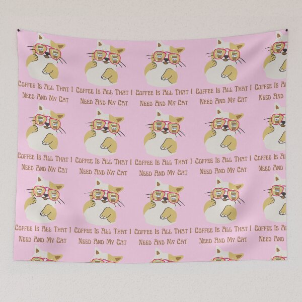 Item preview, coffee is all that i need and my cat designed and sold by Eman4design.