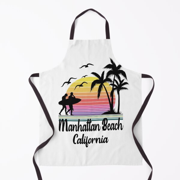 Item preview, Manhattan Beach California Seaside Retro Sunset designed and sold by Home-Spirit.