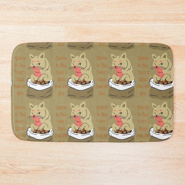 Item preview, coffee is all that i need and my cat designed and sold by Eman4design.
