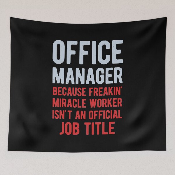Item preview, Funny Office Manager designed and sold by artworkbyrihen.