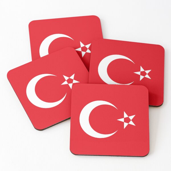 Item preview, Turkish Flag Print designed and sold by JoyforU.