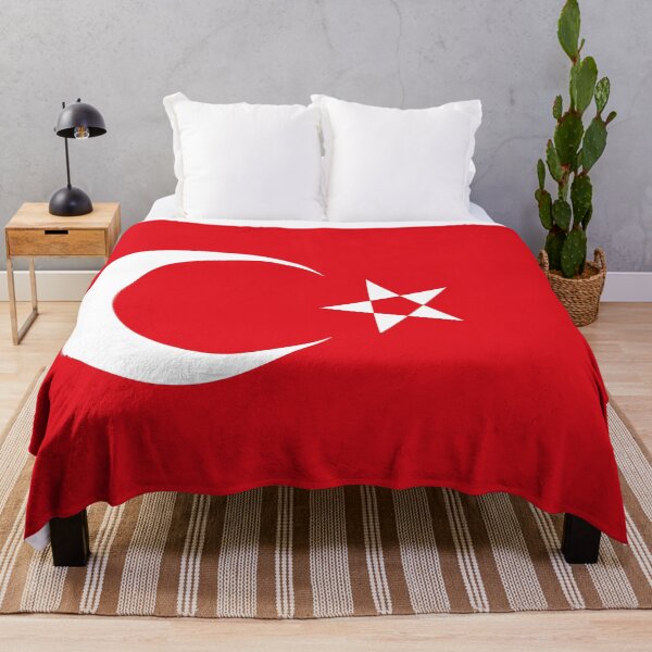 Item preview, Turkish Flag Print designed and sold by JoyforU.