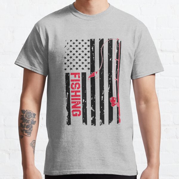 American flag fishing for The United states fishing lovers Classic T-Shirt