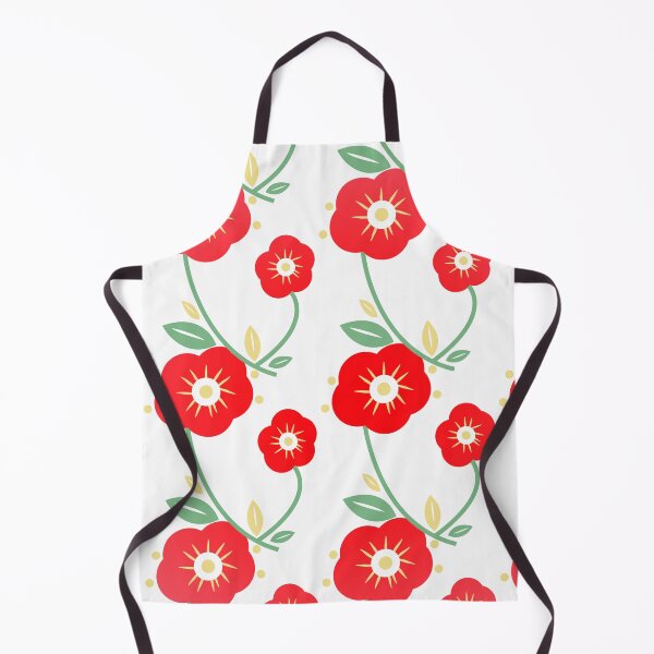 Item preview, Classic red florals designed and sold by peggieprints.