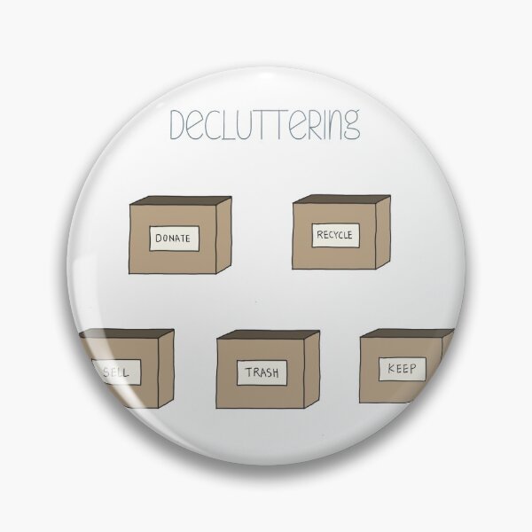 Item preview, Hand Drawn Decluttering Minimalism Stickers designed and sold by SHiNStudio.