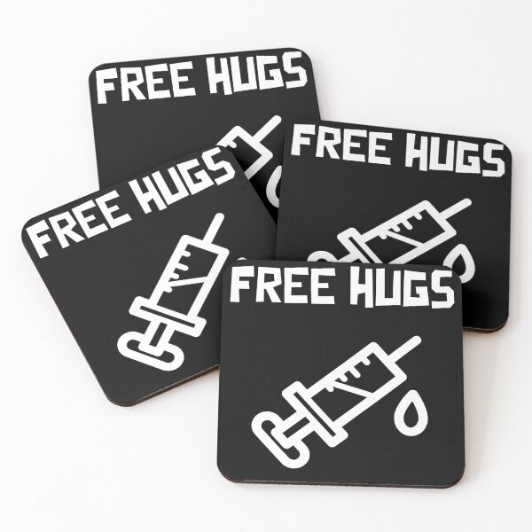 Item preview, Free Hugs - Covid 19 Vaccine Design designed and sold by mum-of-two.