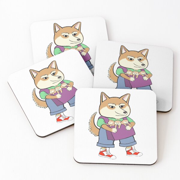 Item preview, Shiba Inu with Puppies designed and sold by PatchPimpernel.