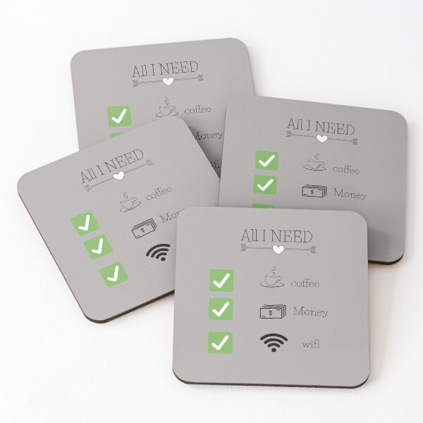 Item preview, Coffee money wifi all i need is funny designs  designed and sold by Mani Naga.